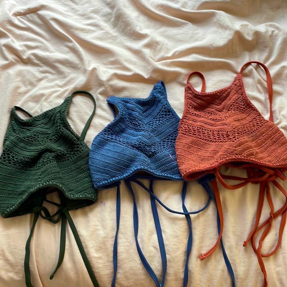 crochet bathing suit tops